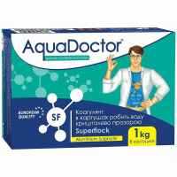 Коагулянт в картриджах для бассейна 1кг SF AquaDoctor SuperFlock
