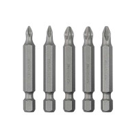 Набор бит 5шт. 50мм*1/4in (PH1, PH2, PZ1, PZ2) S2, Storm Intertool