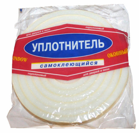 Уплотнитель на липучке (поролон) дверной 3мх20ммх10мм(стандарт)