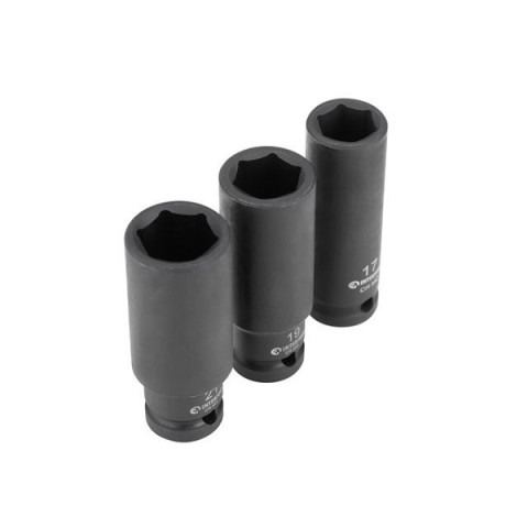 Набор головок 3шт (17-21мм) 1/2in, Cr-Mo Storm Intertool