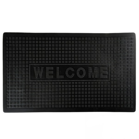Коврик придверный 45*75см, резиновый, прямоугольный Welcome