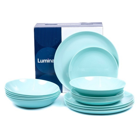 Набор столовый стеклокерам.18пр,Diwali Light Turquoise LUMINARC