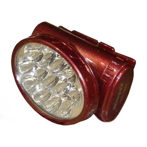 Фонарь налобный аккумуляторный 2 режима работы 13LED YJ-1898