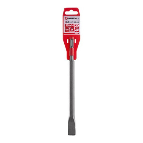 Зубило 250х20х14мм, SDS-Plus, плоске Intertool