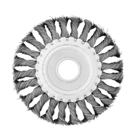 Щітка для УШМ INTERTOOL 115х22.2мм плет. сталь