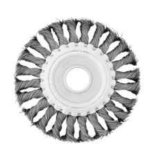 Щітка для УШМ INTERTOOL 150х22.2мм плет. сталь