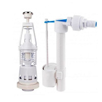 Lidz (WHI) 60 02 K001 03 Комплект арматура з клапаном бокової подачі 1/2, хром кнопка