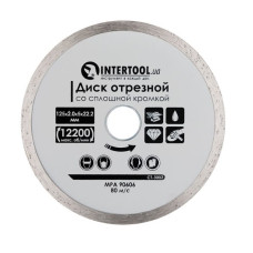 Диск алмазний INTERTOOL 125х5х22.23мм плитка