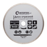 Диск алмазний INTERTOOL 180х5х22.23мм плитка