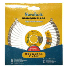 Диск алмазный 150 мм*7 мм*22,23 мм турбоволна NovoTools Basic