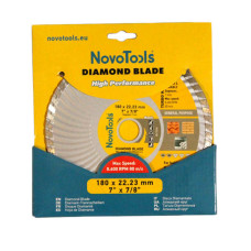 Диск алмазний NovoTools Basic 180 мм*7 мм*22,23 мм