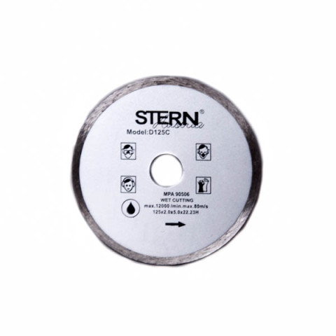 Диск алмазний STERN 125х5х22.23мм плитка