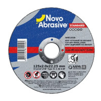 Круг відрізний для металу + NOVOABRASIVE STANDART 125х2.0х22.23мм