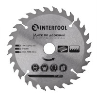 Диск пильний INTERTOOL 150х22.23мм 28Т з напайками
