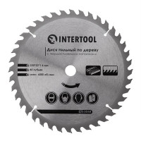 Диск пильний INTERTOOL 230х22.23мм 40Т з напайками