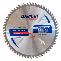 Диск пильний WELLCUT 230х22.23мм 60Т з напайками