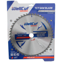 Диск пильний WELLCUT 300х32мм 48Т з напайками