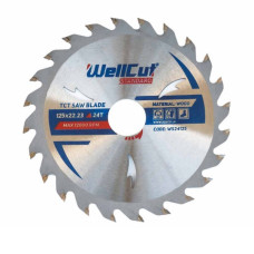 Диск пильний WELLCUT Standard 125x22.23мм 24Т з напайками