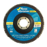 Диск шліфувальний пелюстковий NOVOABRASIVE 125х22.23мм Р120 Т29 15шт*уп