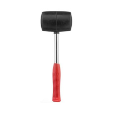 Киянка гум. 900г, d=90мм, чорн.різ, мет.ручка Intertool(5шт/уп)