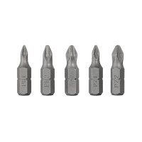 Набір біт 5шт. PH1, PH2, PZ1, PZ2 1/4in*25мм, S2, STORM INTERTOOL