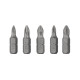 Набір біт 5шт. PH1, PH2, PZ1, PZ2 1/4in*25мм, S2, STORM INTERTOOL