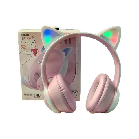 Навушники накладні Bluetooth Кішечка з вушками AKZ-07
