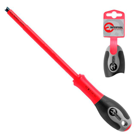 Викрутка діелектр.хрест.РН2х100мм,1000V Intertool(12шт/уп)