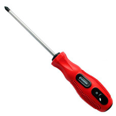Викрутка хрест. PH2х150мм, проріз.червона ручка Intertool (12шт/уп)
