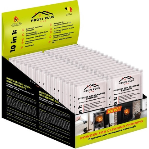 Порошок для чистки котлов и дымарей Profi Plus 40г (36шт в уп)