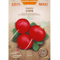 Редис СОРА 10г Максі (10 пачок) ТМ НАСІННЯ УКРАЇНИ