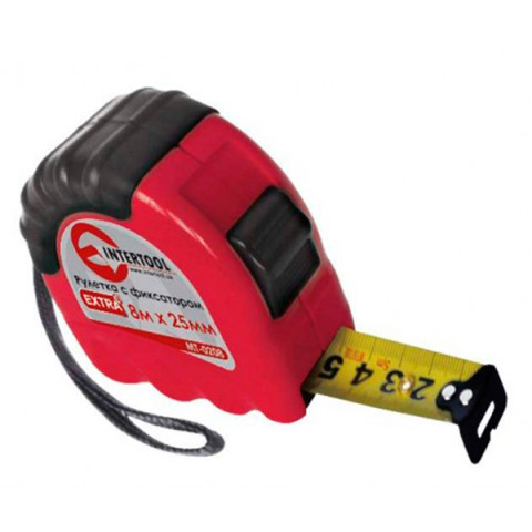 Рулетка 2мх16мм із фіксатором EXTRA Intertool (12шт/уп)