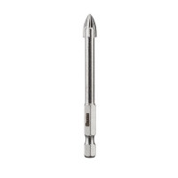 Свердло по склу та кераміці 8 мм HEX 1/4'' (6.35 mm) Intertool