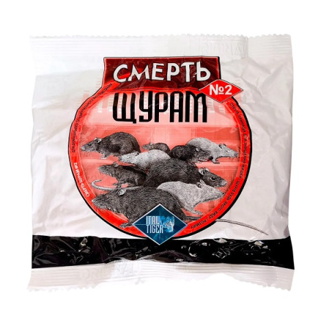 Засіб Смерть щурам №2, пакет 200г (50 шт. в уп.)