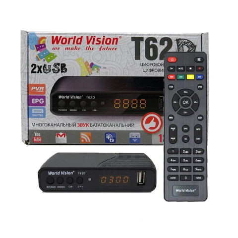 Т2 ресивер World Vision T644D2 FM 12мес