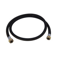 Шланг гумовий чорний д/газу L- 150 cм. 1/2"вв д/побут. прилад. SD091G150 SD Plus