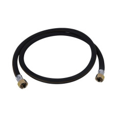 Шланг гумовий чорний д/газу L- 150 cм. 1/2"вв д/побут. прилад. SD091G150 SD Plus