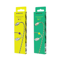 Шнур USB-Lightning Borofone BX24 Ring Current 1м
