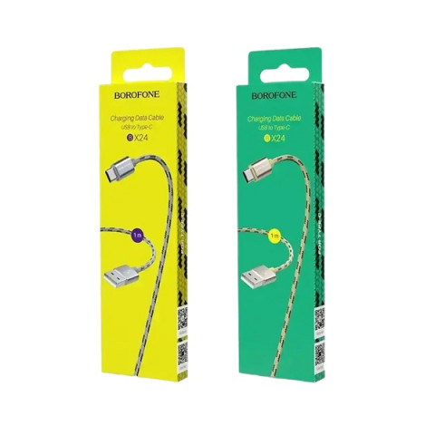 Шнур USB-Lightning Borofone BX24 Ring Current 1м