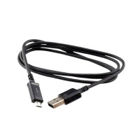 Шнур USB-microUSB 1м. чорний/білий