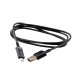Шнур USB-microUSB 1м. чорний/білий