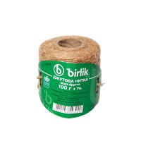 Шпагат джут натуральний 100г х 100м BIRLIK
