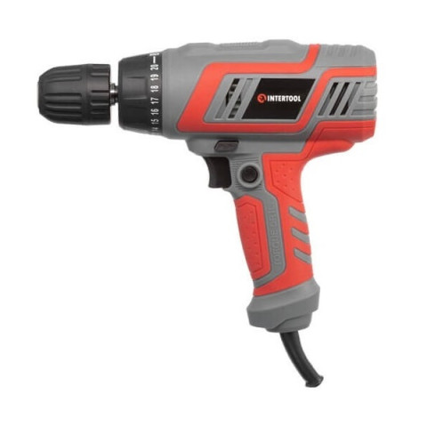Шуруповерт мережевий INTERTOOL 320Вт 0-750об.хв 10Нм БЗП 10мм 12міс
