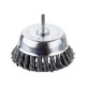 Щітка торцева для дриля INTERTOOL 100х6мм плет. сталь