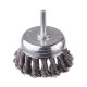 Щітка торцева для дриля INTERTOOL 75х6мм плет. сталь