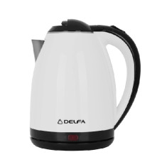 Электрочайник DELFA DK 3530 X белый 1,8л 12 мес.гарантии