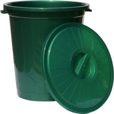 Бак із кришкою 70л d-480 h-520 колір зелений AL-PLASTIK