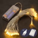 Гірлянда 80 LED 8м на батарейках +USB, теплий-білий (100)