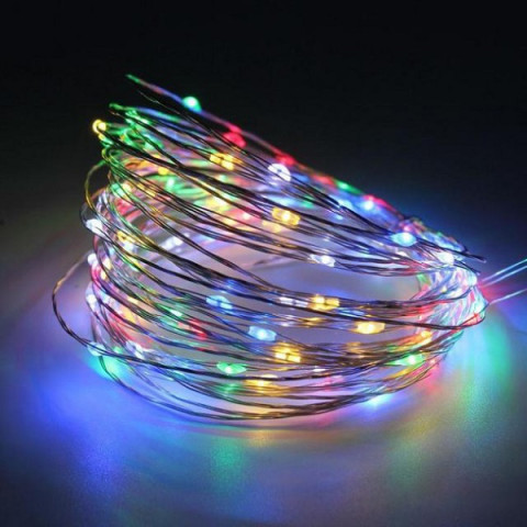 Роса на батарейках 30 LED 3м мульті (100)